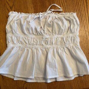 Forever 21 White Textured Top